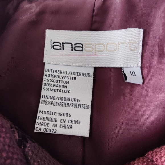 Lana Sport | size 10 | vintage 90s style jacket with snaps and shoulder pads - Picture 5 of 16